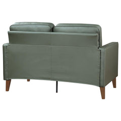 Jonah Upholstered Track Arm Loveseat Green - 509655