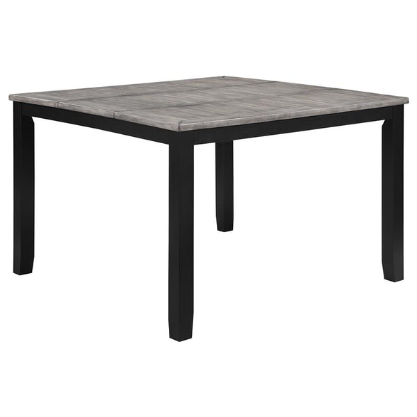 Elodie Counter Height Dining Table with Extension Leaf Grey and Black - 121228