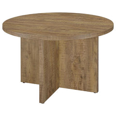 Jamestown Round Engineered Wood Dining Table with Decorative Laminate Mango Brown - 183021