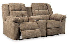 Workhorse Reclining Loveseat with Console - 5840194
