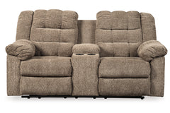 Workhorse Reclining Loveseat with Console - 5840194