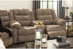 Workhorse Reclining Loveseat with Console - 5840194