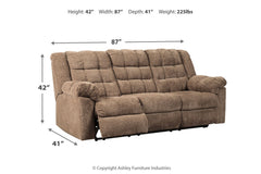 Workhorse Reclining Sofa - 5840188