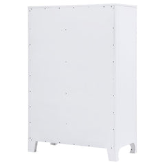 Anastasia 5-drawer Bedroom Chest Pearl White - 224755