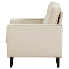 Jonah Upholstered Track Arm Accent Chair Ivory - 509653