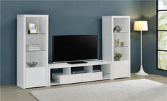 Jude 3-piece 71" TV Entertainment Center White High Gloss - 704251-SET