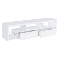 Jude 3-piece 71" TV Entertainment Center White High Gloss - 704251-SET
