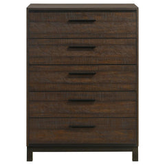 Edmonton 5-drawer Chest Rustic Tobacco - 204355