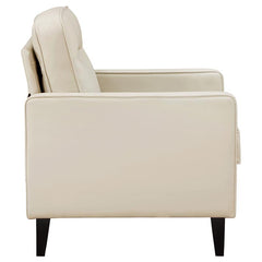 Jonah Upholstered Track Arm Accent Chair Ivory - 509653
