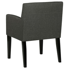 Catherine 5-piece Double Pedestal Dining Table Set Charcoal Grey and Black - 106251-S5