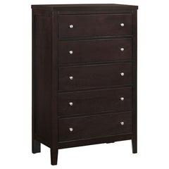 Carlton 5-piece California King Bedroom Set Cappuccino - 202091KW-S5
