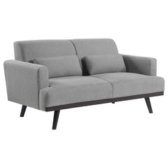 Blake 3-piece Upholstered Track Arm Sofa Set Sharkskin - 511121-S3