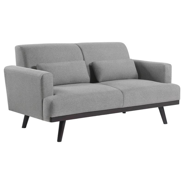 Blake Upholstered Track Arm Loveseat Sharkskin - 511122