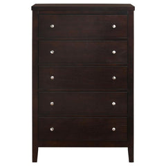 Carlton 5-piece California King Bedroom Set Cappuccino - 202091KW-S5