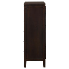 Carlton 5-drawer Rectangular Chest Cappuccino - 202095