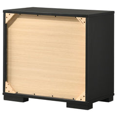 Blacktoft 2-drawer Nightstand Black - 207102