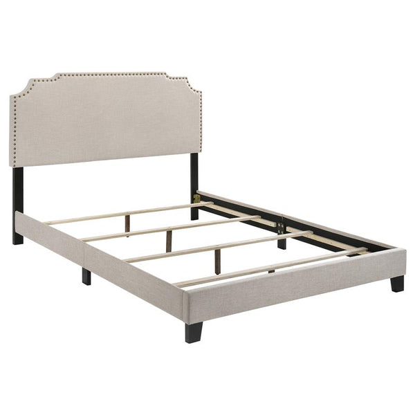 Tamarac Upholstered Full Panel Bed Beige - 310061F