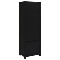 Jupiter 3-shelf Engineered Wood Media Tower Black - 707756