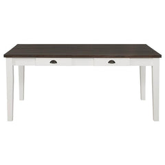 Kingman 6-piece Rectangular Dining Set Espresso and White - 109541-S6