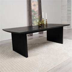 Brookmead Rectangular Dining Table with 18" Removable Extension Leaf Black - 108231