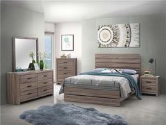 Brantford Rectangle Dresser Mirror Barrel Oak - 207044