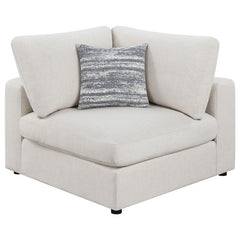 Serene 4-piece Upholstered Modular Sectional Sofa Beige - 551321-SETB