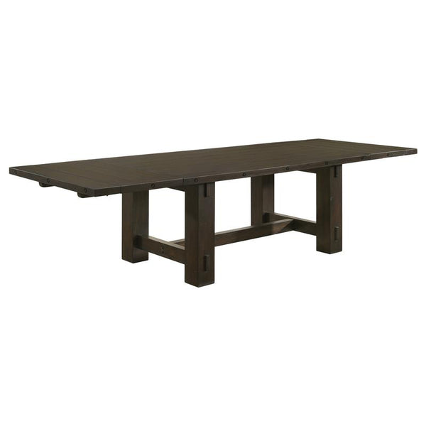 Calandra Rectangle Dining Table with Extension Leaf Vintage Java - 192951