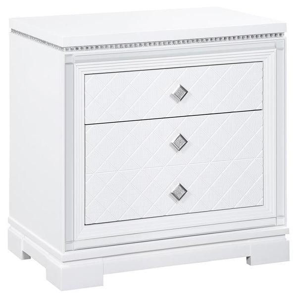 Eleanor 2-drawer Nightstand White - 223562