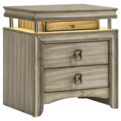 Giselle 4-piece Eastern King Bedroom Set Rustic Beige - 224391KE-S4