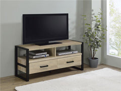 James 2-drawer Engineered Wood 48" TV Stand Distressed Pine - 704271