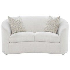Rainn 3-piece Boucle Upholstered Sloped Arm Sofa Set Latte - 509171-S3