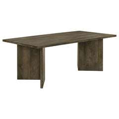 Tyler Rectangular Double V-Leg Dining Table Mango Brown - 130511