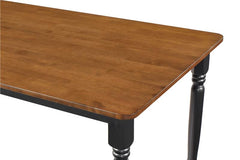 Hollyoak 7-piece Rectangular Dining Set Walnut and Black - 183041-S7