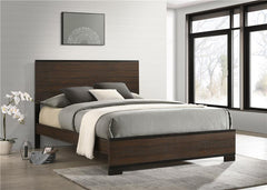 Edmonton Wood Eastern King Panel Bed Rustic Tobacco - 204351KE