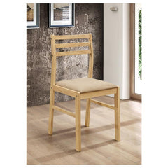 Bucknell 3-piece Dining Set with Drop Leaf Natural and Tan - 130006