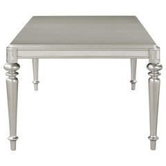 Bling Game Dining Room Set Metallic Platinum - 106471-S5