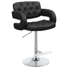 Brandi Adjustable Bar Stool Black and Chrome - 102555