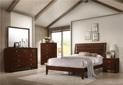 Serenity 5-piece Queen Bedroom Set Rich Merlot - 201971Q-S5