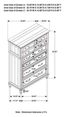 Avenue 8-drawer Bedroom Chest Weathered Grey - 224035