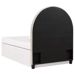 June Upholstered Twin Panel Headboard Ivory - 315926T