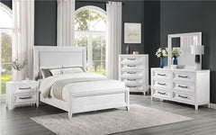 Marielle 5-piece Queen Bedroom Set Distressed White - 224841Q-S5