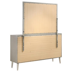 Ramon 6-drawer Dresser with Mirror Metallic Sterling - 222703M