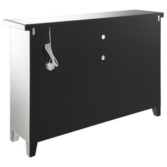 Melinda 2-door Wine Cabinet with Lighting Mirror - 183627