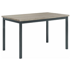 Garza 5-piece Dining Room Set Weathered Grey and Black - 100611-S5