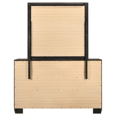 Kauffman 6-drawer Dresser with Mirror Dark Cocoa - 204393M