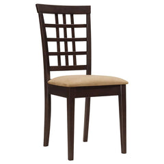 Kelso Lattice Back Dining Chairs Cappuccino (Set of 2) - 190822