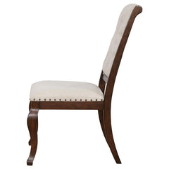 Brockway Tufted Dining Chairs Cream and Antique Java (Set of 2) - 110312
