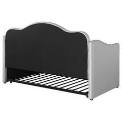 Elmore Upholstered Twin Daybed with Trundle Light Grey - 300629