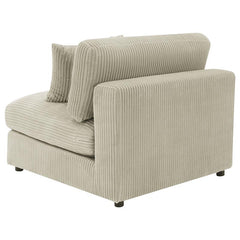 Blaine Upholstered Armless Chair Sand - 509897