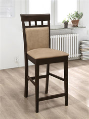 Gabriel Upholstered Counter Height Stools Cappuccino and Beige (Set of 2) - 100219